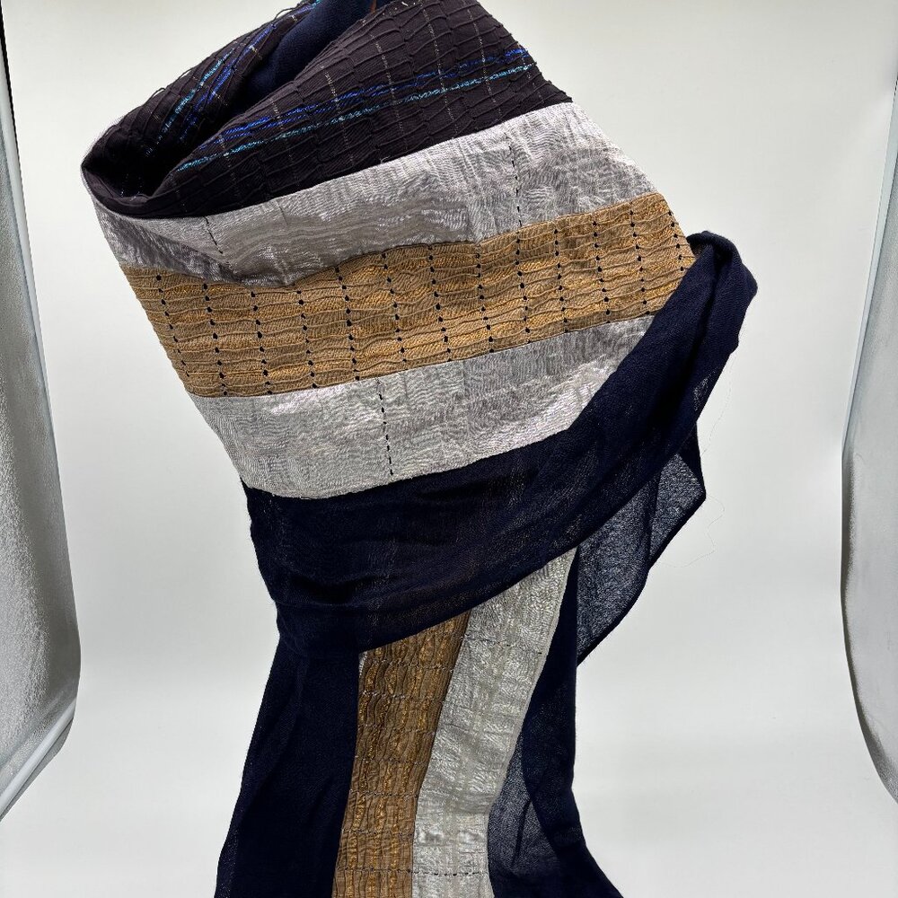 Anna Trzebiniski Silk Cashmere X-Large Shawl, 80" x 28"